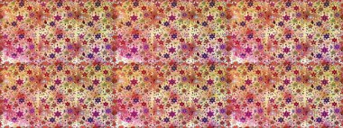 Çiçekler suluboya seamless modeli. Raster şık kumaş deseni.