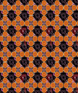 Küçük çiçekte güzel bir desen. Motley illüstrasyonu. Moda baskıları için zarif bir şablon. Robot resim. Küçük renkli çiçekler. Çiçekli yaz çiçekleri.