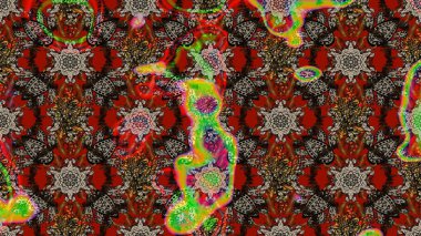 Renkli Yaz Temalı eskiz kalıbı. Çiçekli eskiz çizimi. Düz Çiçek Elementleri Tasarımı. Kahverengi ve kırmızı renkte çiçekler.