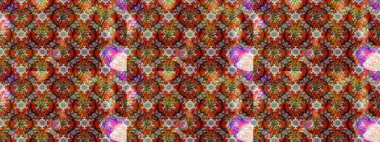 Soyut etnik raster çizim kalıbı. Kabile sanatı boho baskısı, klasik çiçek arkaplanı. Arkaplan dokusu, duvar kağıdı, kahverengi ve nötr renklerde çiçek teması.