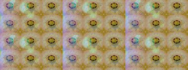 Çiçek desenli çizim. Raster illüstrasyonu. Asya tekstil tarzında. Tarafsız ve bej renkli çiçekler. Raster illüstrasyonu.