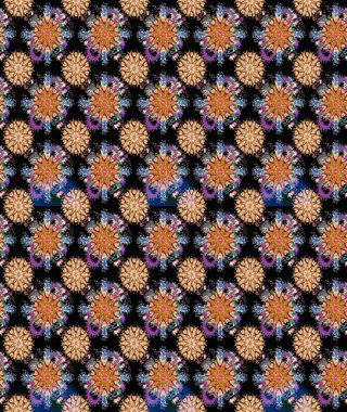 Eskiz geçmişi. Raster illüstrasyonu. Tomurcukları çiçek olan sevimli bir çiçek deseni. Kumaş, tekstil, duvar kağıdı baskısı için. Raster. Antika retro tarzı.