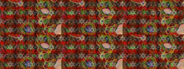 Kahverengi ve kırmızı lale çiçekli Raster eskiz deseni. Karşılama ya da düğün geçmişi olarak kullanılabilir. Doğal kozmetik ürünleri, parfüm, çiçekçi dükkanı için bahar ihalesi tasarımı. Paket kağıdı için en iyisi..