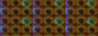 Şirin çiçekler. Raster Moda kumaş deseni. Çizgi çizimi deseni.