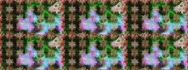 Küçük çiçekteki sevimli çiçek deseni. Gri ve yeşil renkte çiçekler.