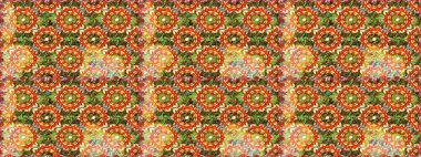 Barok tarzında altın çiçekli süs. Kahverengi renkte altın bir element. Damask arkaplanı. Altın çiçekli, pürüzsüz desen.