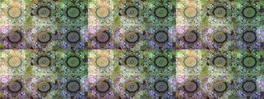 Damask pürüzsüz yineleme kalıbı. Antika altın tekrarlanabilir duvar kağıdı. Barok tarzında altın çiçekli süs. Tarafsız renklerde altın element.