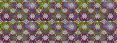 Sevimli çiçek raster deseni. Gri ve kahverengi renkli çiçekler. Düz Çiçek Elementleri Tasarımı. Renkli Bahar Teması Kusursuz Arkaplan.