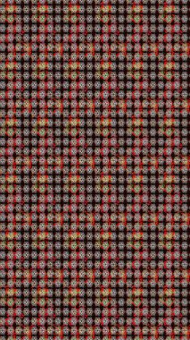 Raster illüstrasyonu. Şirin çiçekli eskiz deseni ve siyah renkli yapraklar, suluboya çiçek deseni, duvar kağıdı, kart veya kumaş için fayanslı.