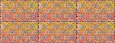 Tekrar eden çiçek arkaplanı, zarif bej ve turuncu çiçek duvar kağıdı. Çiçek desenleri bej ve turuncu renklerde, el yapımı papatyalar, papatyalar..