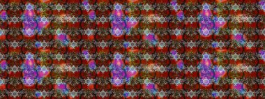 Düz Çiçek Elementleri Tasarımı. Kahverengi ve gri renkli çiçekler. Renkli Yaz Temalı eskiz kalıbı. Raster illüstrasyonunda çiçek deseni çizimi.