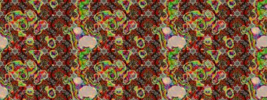 Sabıka fotoğraflarında, bebek kıyafetlerinde, duvar kâğıtlarında, paket kutularında falan kullanılabilir. Raster. Zarif, parlak ve eskiz kahverengi çiçek deseni tasarımı.