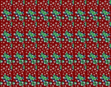 Çiçekli eskiz çizimi. Kırmızı renkte çiçekler. Renkli Yaz Temalı eskiz kalıbı. Düz Çiçek Elementleri Tasarımı.