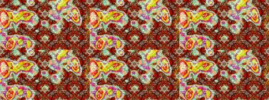 Renkli çiçekler. Çiçekli karalama şeklinde Raster çiçek deseni. Yumuşak, bahar çiçekli arka plan.