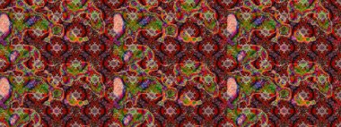 Raster düz çiçek çizim deseni. Renkli çiçekler. Tasarım hediye paketi, tebrik kartları, posterler ve afiş tasarımı.