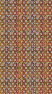 Raster Hip kumaş deseni. Kusursuz Vintage Çiçek Deseni.