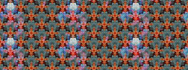 Renkli çiçekler. Çiçekli karalama şeklinde Raster çiçek deseni. Yumuşak, bahar çiçekli arka plan.