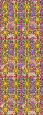 El çizimi dikişsiz sonbahar çiçekleri deseni. Kahverengi ve bej renkli çiçekler. Tekstil ve kapak tasarımı için mükemmel. Doodle tarzı. Renkli kahverengi ve bej pürüzsüz desen.