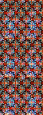 Çiçekli bahar çiçekleri. Küçük çiçekte güzel bir desen. Küçük renkli çiçekler. Moda baskıları için zarif bir şablon. Motley illüstrasyonu. Çizim.