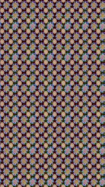 Düz Çiçek Elementleri Tasarımı. Kahverengi ve nötr renklerde çiçekler. Raster illüstrasyonunda kusursuz çiçek deseni. Renkli Yaz Temalı Kusursuz Arkaplan.