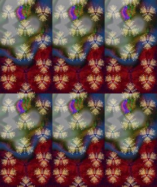 Güzel kumaş deseni. Raster illüstrasyonu. Gri renklerde. Raster illüstrasyonunda çiçek deseni çizimi.