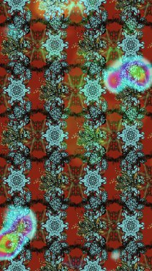 Düz Çiçek Elementleri Tasarımı. Renkli Bahar Teması eskiz kalıbı. Sevimli çiçek raster deseni. Renkli çiçekler.