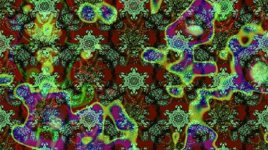 Fantezi çiçekli eskiz deseni, doğal duvar kağıdı, çiçek desenli kıvrım çizimi. Paisley el çizimi elementler. Ev dekoru.