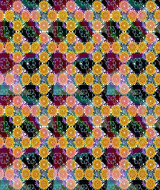 Hoş bir çiçek geçmişi var. Güzel kumaş deseni. Küçük bir çiçekte eskiz deseni. Raster illüstrasyonu.