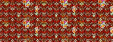 Etnik Mandala süsü. Kızılderili desenli desenli desenli şal deseni. Raster Henna dövme stili. Tekstil, tebrik kartı, boyama kitabı, telefon kılıfı baskısı için kullanılabilir.