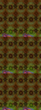 Renkli Bahar Teması eskiz kalıbı. Raster. Düz Çiçek Elementleri Tasarımı.