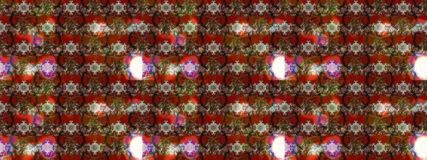 Kahverengi ve kırmızı renkte güzel çiçekler, suluboya desenli, duvar kağıdı, kart ya da kumaş için fayanslı eskizler. Raster..