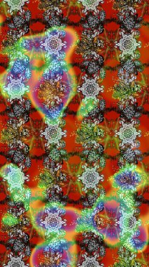 Renkli çiçekler. Çiçekli karalama şeklinde Raster çiçek deseni. Yumuşak, bahar çiçekli arka plan.