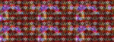 Küçük çiçekteki sevimli çiçek deseni. Güzel karalamalı çiçek desenli çizim. Güzel kumaş deseni. Raster illüstrasyonu.