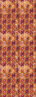 Barok tarzında duvar kağıdı tasarımı için kusursuz damaske deseni arkaplanı. Kahverengi renklerde altın desenler ve altın elementler. Süslü raster dekorasyonu.