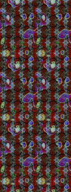 Bahar çiçekleriyle güzel bir çiçek deseni çizmişsin. Raster illüstrasyonu. Güzel kumaş deseni.