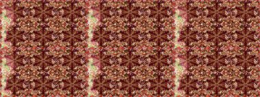 Doğum günü kartı, davetiye ya da afiş için iyidir. Dekoratif simetri arabesk. Kahverengi renklerde altın. Kusursuz ortaçağ çiçek deseni. Raster illüstrasyonu.