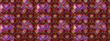 Düz Çiçek Elementleri Tasarımı. Raster illüstrasyonundaki çiçek desenli çizim. Renkli Yaz Temalı eskiz kalıbı. Kahverengi renkte çiçekler.