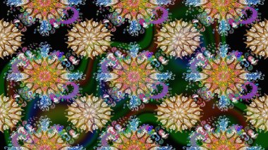 Tekstil veya kitap kapakları, imalat, duvar kağıtları, baskı, hediye paketi ve yapıştırma kitabı için çiçek eskizi geçmişi. Küçük çaplı çiçeklerdeki basit şirin desenler. Raster illüstrasyonu.