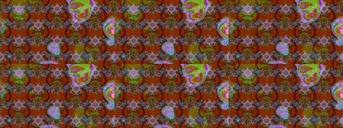 Kahverengi, yeşil ve kırmızı renkte çiçekler. Elle boyanmış suluboya resim çizimi çiçekler ve bitkiler.