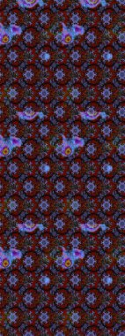 Çiçekli çiçek deseni, suluboya. Süslü kumaş deseni. Raster deseni.