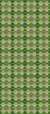 Barok tarzında altın çiçekli süs. Yeşil, gri ve bej renklerde altın bir element. Damask arkaplanı. Altın çiçekli, pürüzsüz desen.