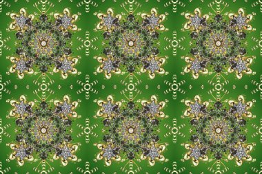 Renklerde pürüzsüz desen. Raster altın pürüzsüz desen. Doğu tarzı arabesk tarzında altın elementler. Kusursuz altın desenli bukleler..