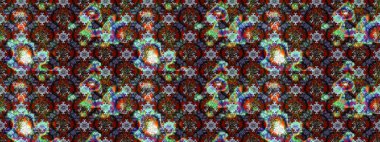 Raster düz çiçek çizim deseni. Hediye ambalaj kağıdı, tebrik kartları, posterler ve pankart tasarımı. Kahverengi ve gri renkte çiçekler.