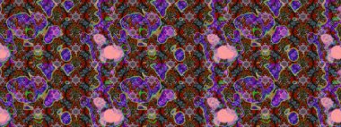 Renkli Bahar Teması eskiz kalıbı. Düz Çiçek Elementleri Tasarımı. Raster..