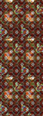 Nazik romantik baskı. Tatil havası. Kahverengi ve gri renkli çiçekler. Raster güzel bir çiçek deseni çizmiş. Bahar mevsimi.