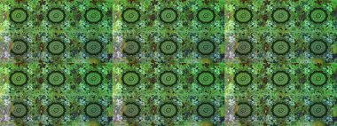 Noel, kar tanesi, yeni yıl 2019. Yeşil renklerde ve altın elementlerle kusursuz klasik desen.