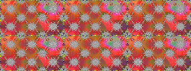 Suluboya kusursuz desen. Moda baskısı. Dekorasyon ve tasarım için güzel bir desen. Çiçeğin suluboya çizimlerinin mükemmel deseni. Eski.