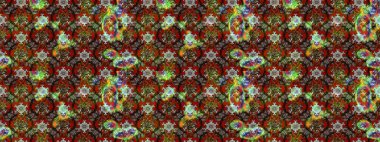 Kahverengi renkte güzel çiçekler, suluboya desenli, duvar kağıdı, kart ya da kumaş için fayanslı eskizler. Raster..