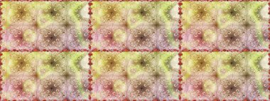 Küçük çiçekte hoş bir çiçek deseni var. Çiçeksel elementlerle süslenmiş zarif raster dokusu. Parlak çiçeklerle bej ve nötr renklerde soyut ve pürüzsüz desen.