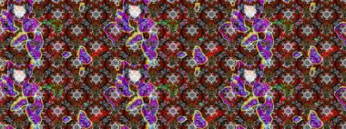 Raster deseni. Küçük çiçekte güzel bir çiçek deseni var. Çiçekli çiçek deseni, suluboya..